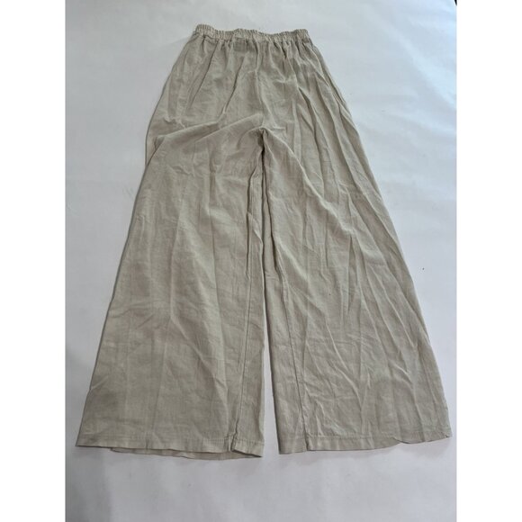 Kiwi Saint Tropez Wide Leg Pants in Cream - Picture 2 of 5